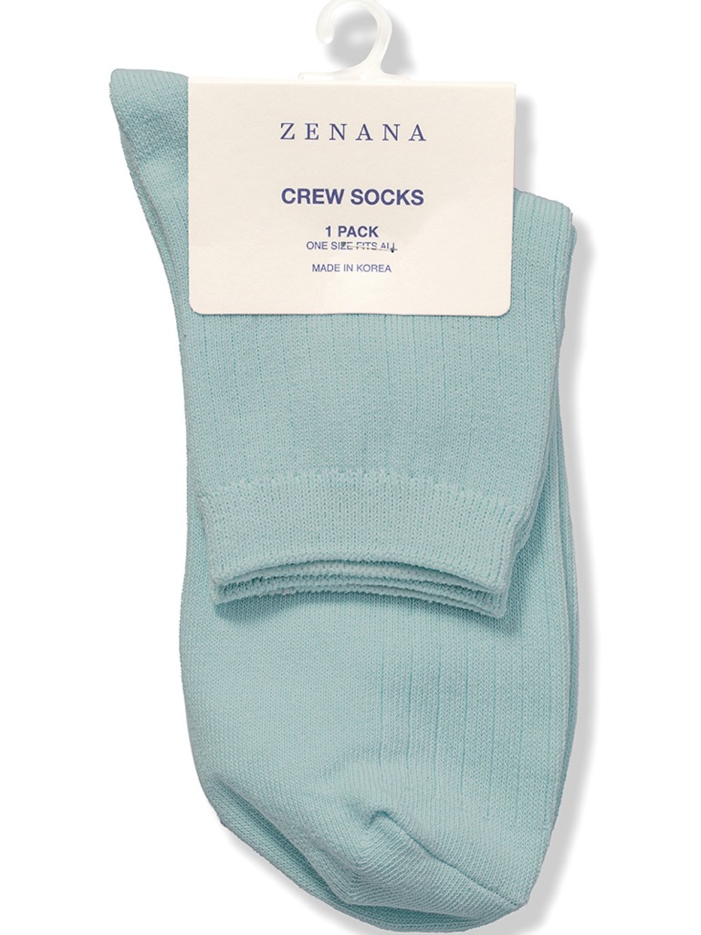 Zenana Solid Color Crew Socks Size OS - Price is for ONE pair - Picture 13 of 14